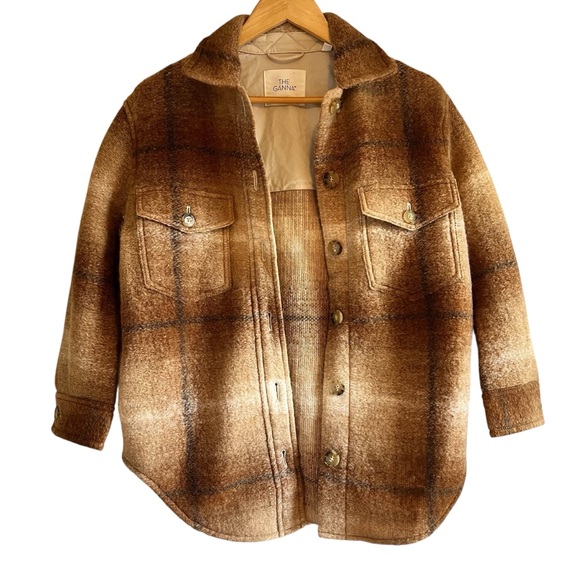 NWT Wilfred The Ganna felted wool blend plaid jacket size XS - Picture 11 of 16